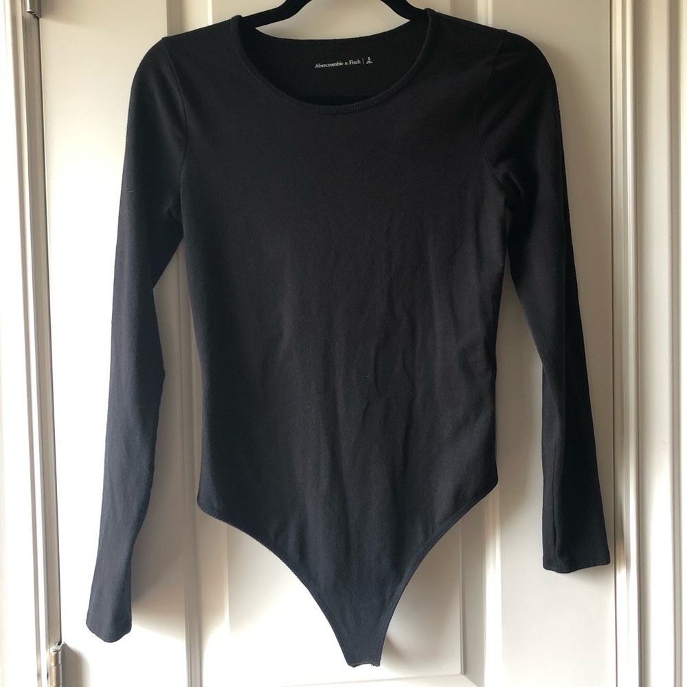 Abercrombie black bodysuit long sleeve